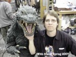 Brad with Godzilla